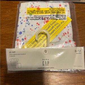 Baby Gap Pajama Shorts Set -6-12 Month- NEW